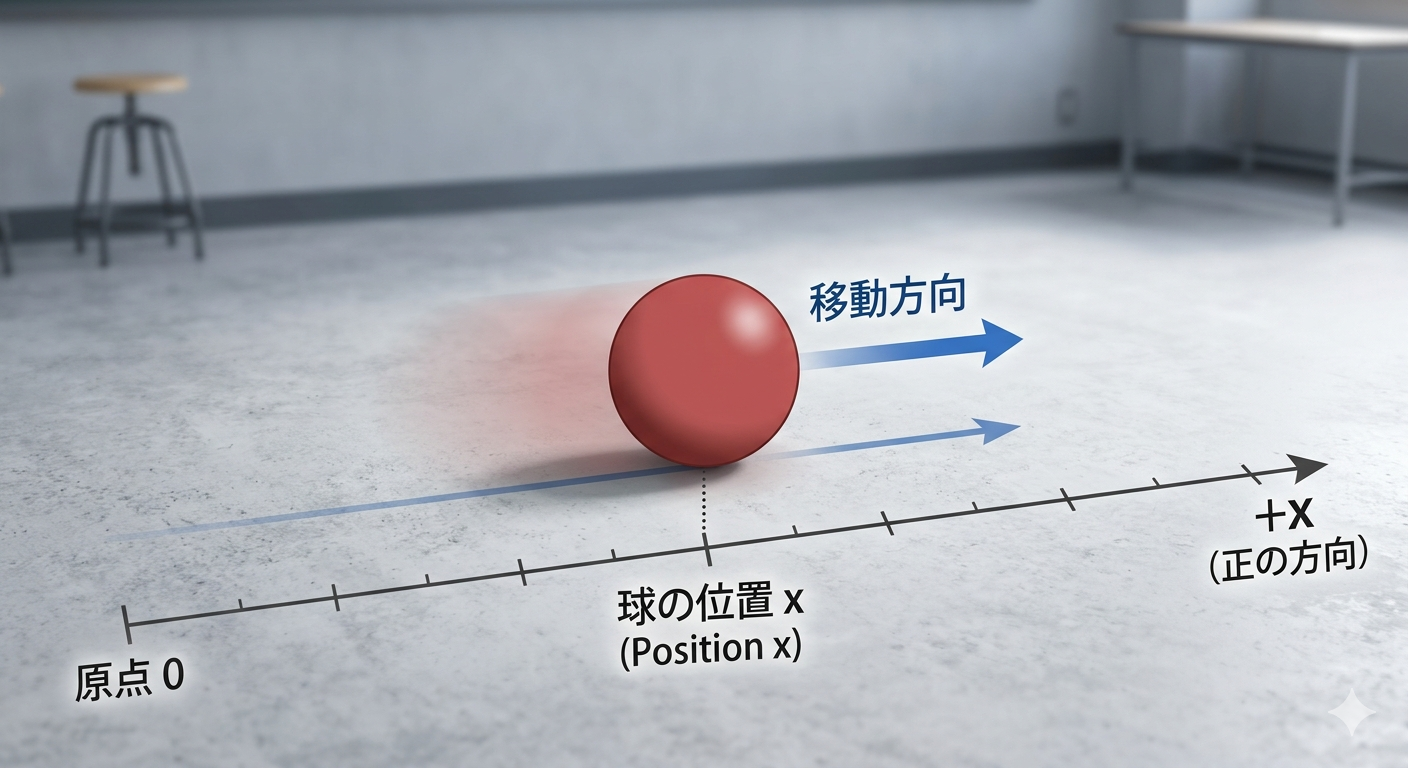 等加速度運動する球